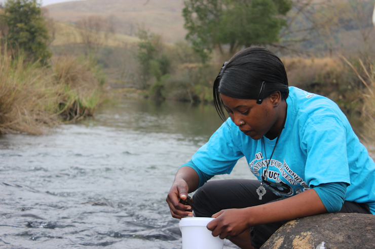 Penz Malinga searches for invertebrates